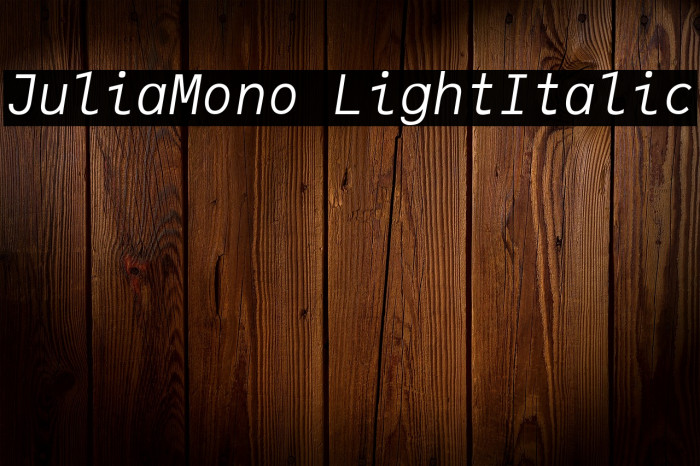 JuliaMono LightItalic Example 3