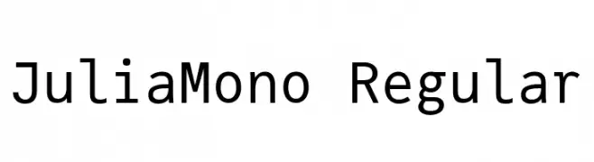 JuliaMono Regular  تنزيل الخطوط
