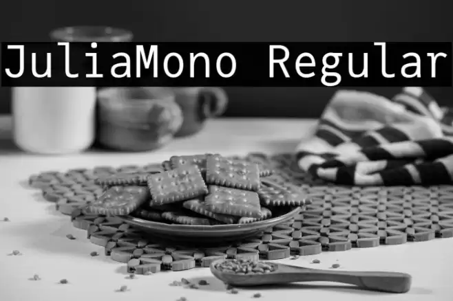 JuliaMono Regular Font examples
