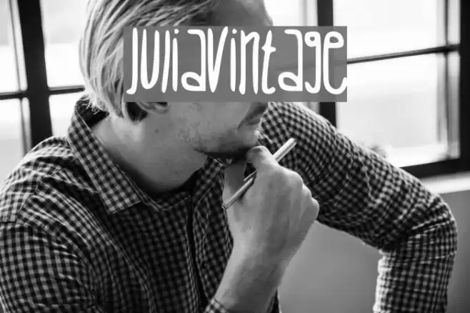 JuliaVintage Font examples