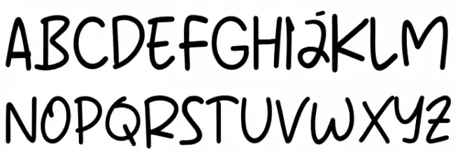 Juliagar Schriftart Groß