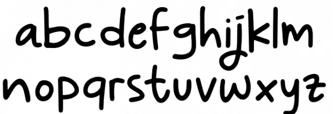Juliagar Schriftart Kleinbuchstaben