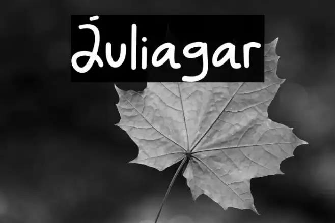 Juliagar Font examples