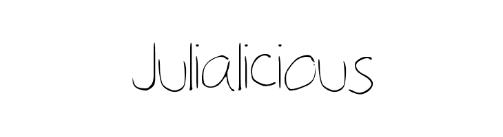 Julialicious  フリーフォントのダウンロード
