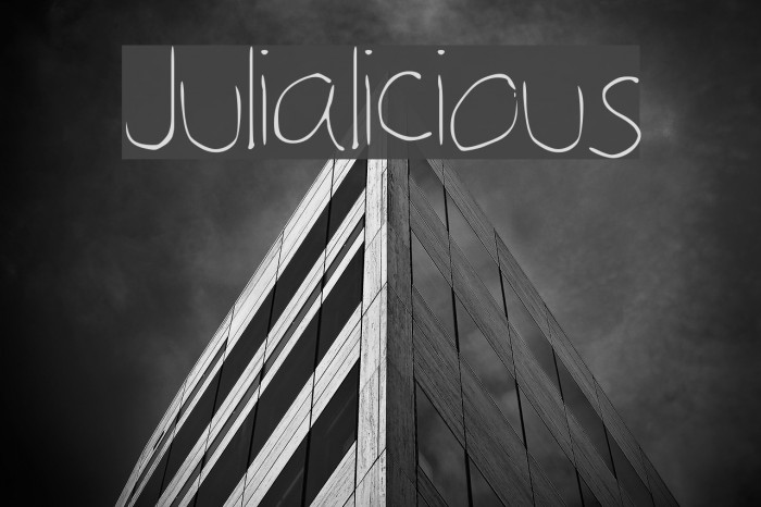 Julialicious Font examples