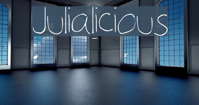 Julialicious Font examples