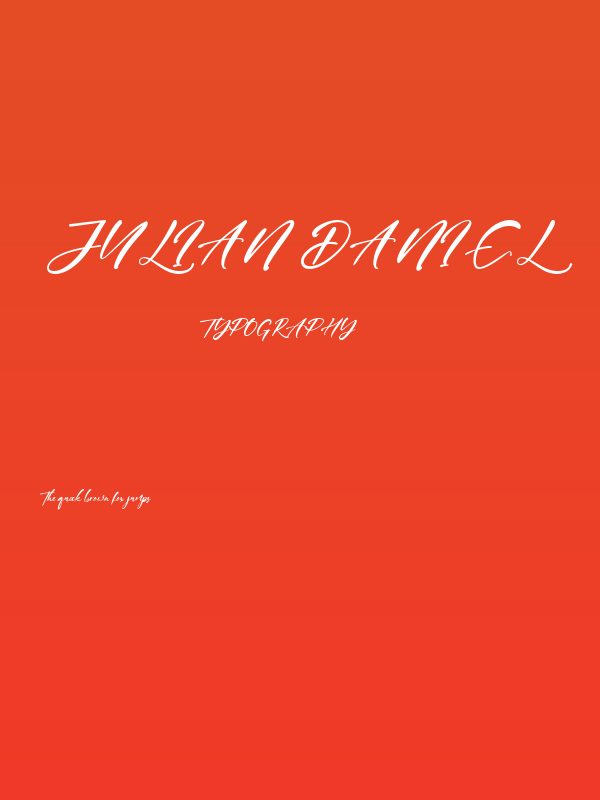 Julian Daniel Poster