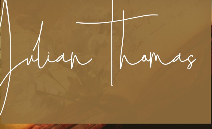 Julian Thomas フォント examples