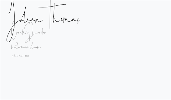 Julian Thomas Business Card