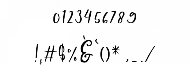 Juliant フォント その他の文字