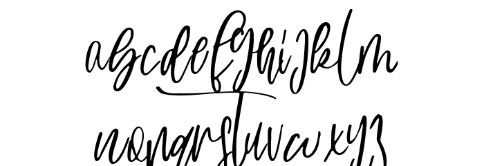 Juliant Font LOWERCASE