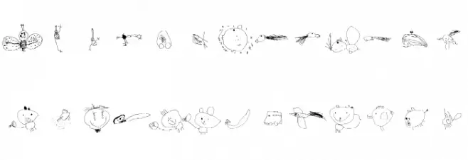 Julidoodles_3yrs_big 字体 大写