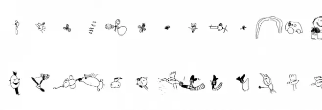 Julidoodles_3yrs_small フォント 大文字