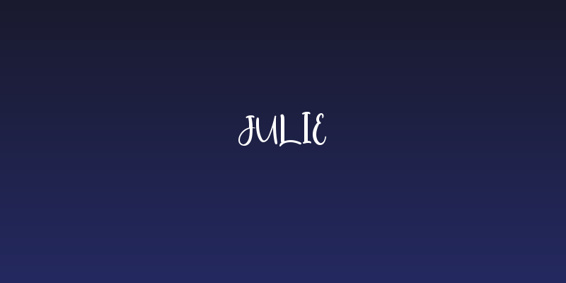 Julie Social Header