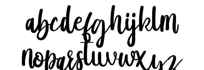 Julie Schriftart Kleinbuchstaben