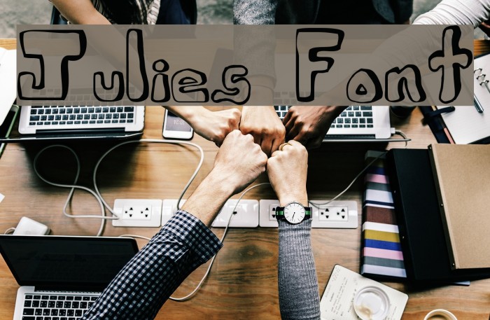 Julies Font Font examples