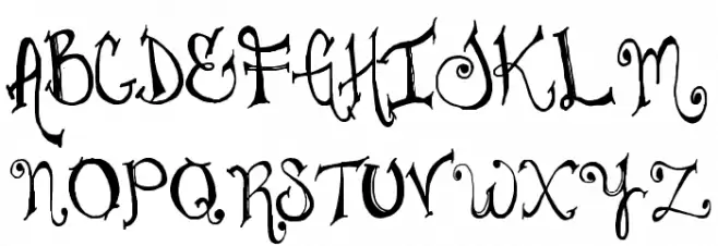 Juliesfancypants Schriftart Groß