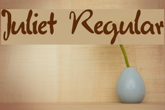 Juliet Regular Font examples