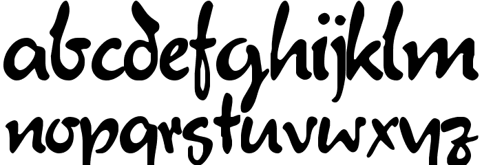 Juliet Regular Font LOWERCASE
