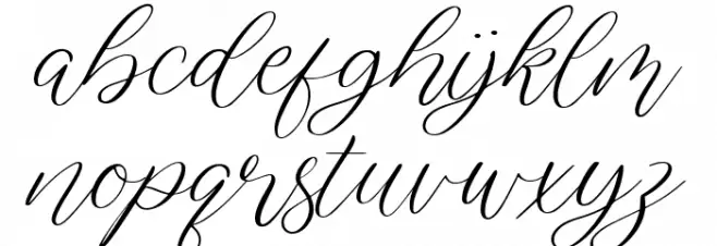 Julietano خط أحرف صغيرة