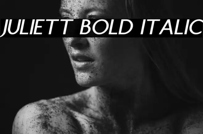 Juliett Bold Italic Font examples