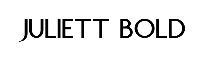 Juliett Bold Schriftart