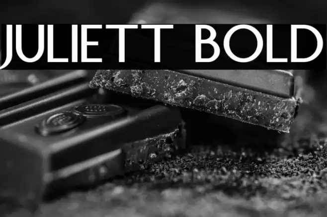 Juliett Bold Schriftart examples