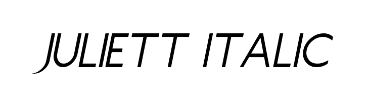 Juliett Italic  Скачать бесплатные шрифты
