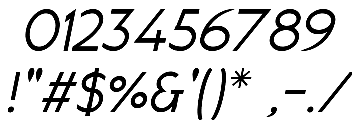 Juliett Italic Font OTHER CHARS
