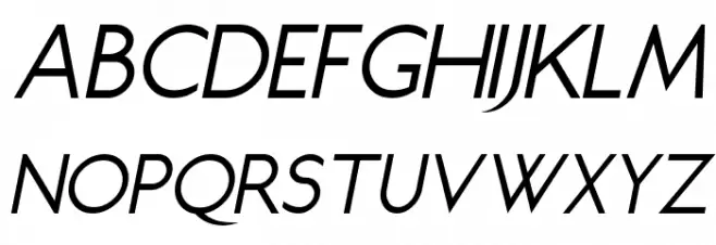 Juliett Italic Schriftart Groß