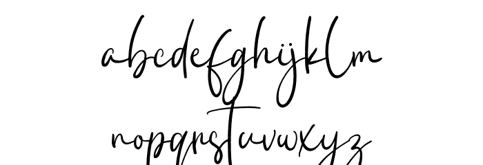 Julietta Kissing Font LOWERCASE