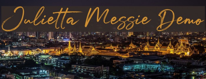 Julietta Messie Demo Font examples