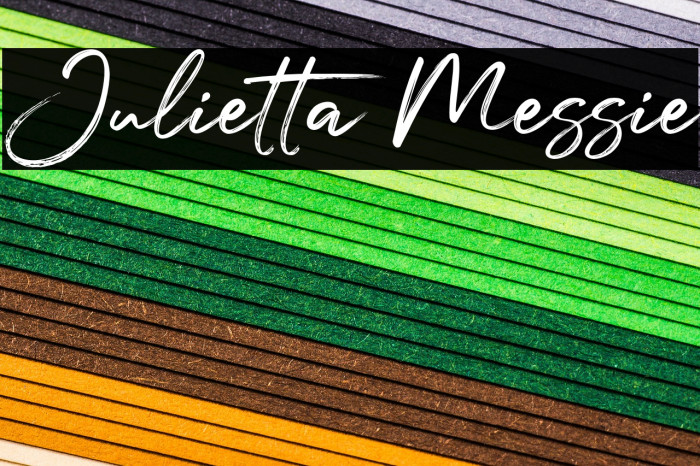 Julietta Messie Font examples
