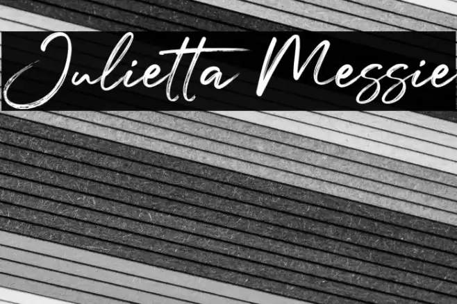 Julietta Messie फ़ॉन्ट examples