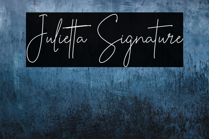 Julietta Signature Example 1