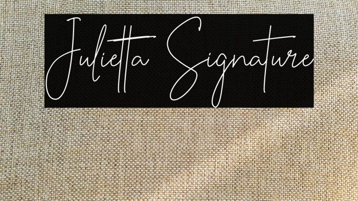 Julietta Signature Example 3