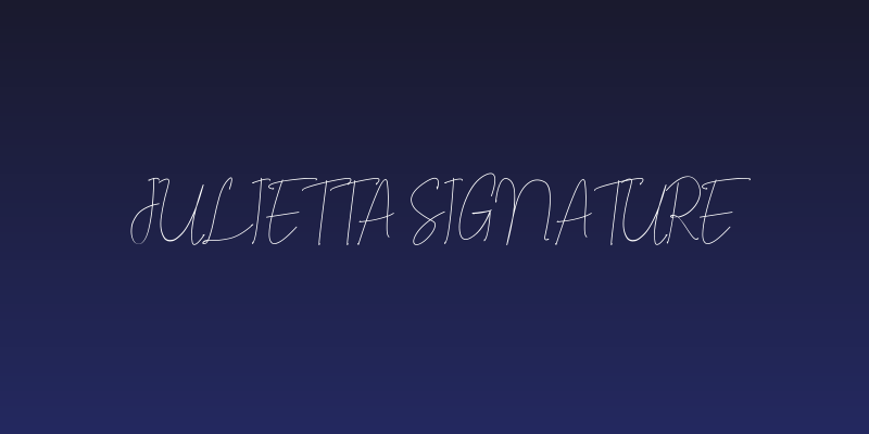Julietta Signature Social Header