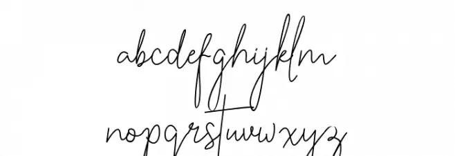 Julietta Signature 字体 小写
