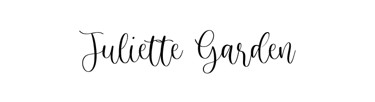Juliette Garden Font