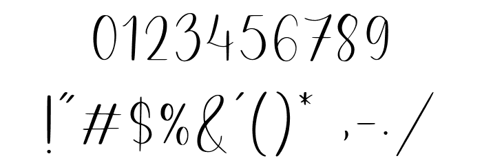Juliette Garden Font OTHER CHARS