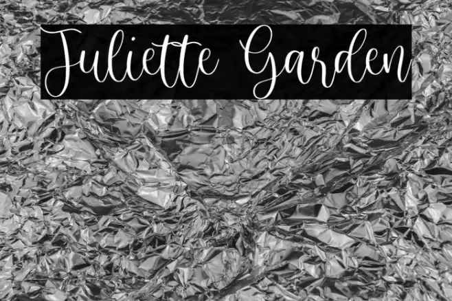 Juliette Garden Font examples