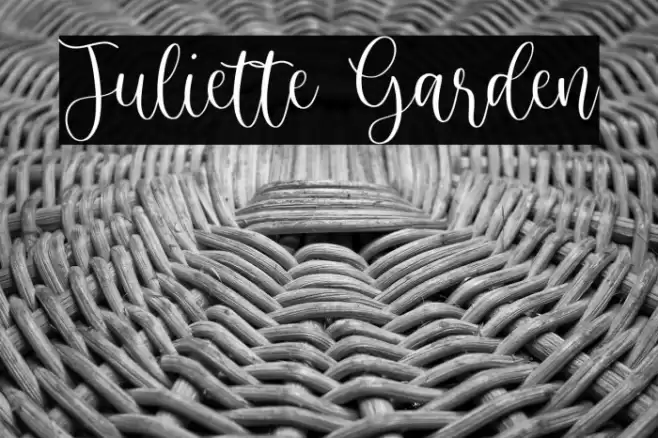 Juliette Garden Font examples
