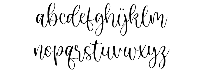 Juliette Garden Font LOWERCASE