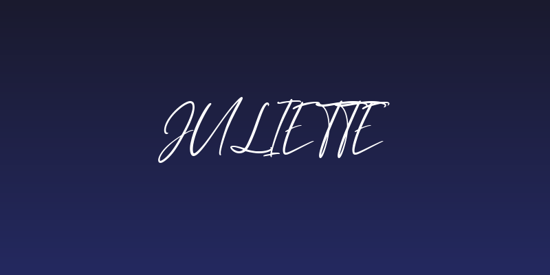 Juliette Social Header