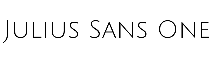 Julius Sans One Font