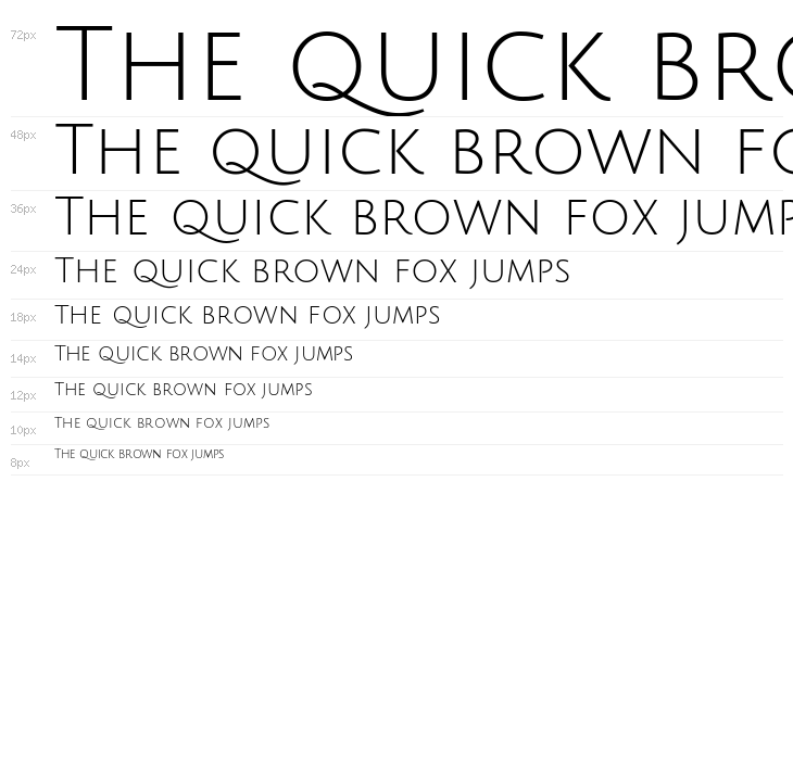 Julius Sans One Waterfall