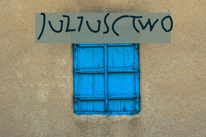 JuliusCTwo Font examples
