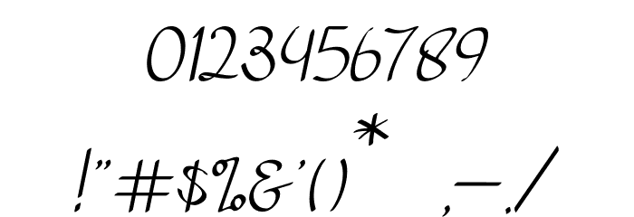 Juliyeta Font OTHER CHARS