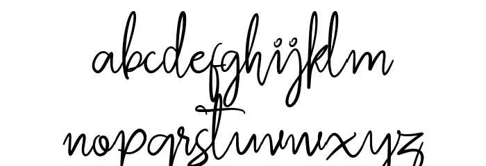 Jullia Script Personal Use Only Font LOWERCASE