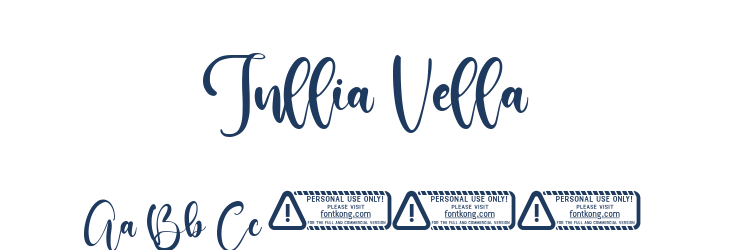 Jullia Vella Font Preview